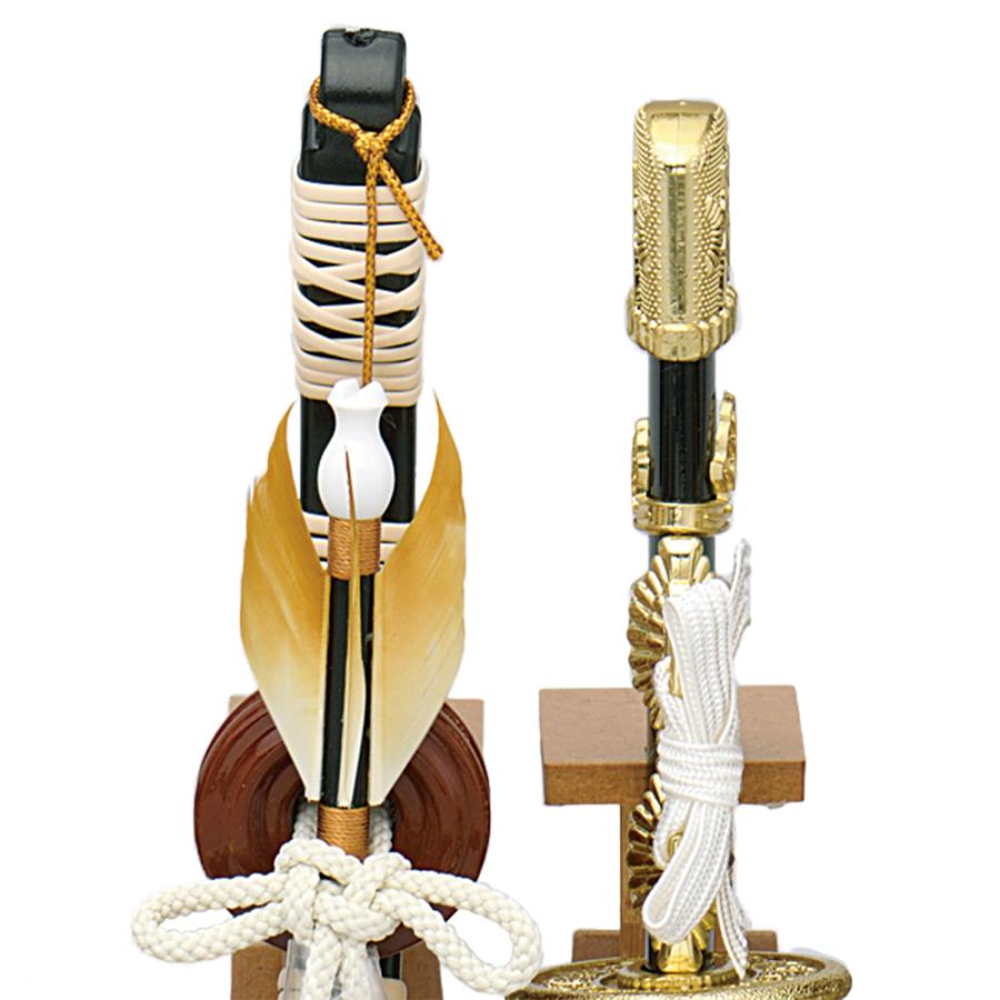 五月人形 コンパクト 選べる カラフル弓太刀セット 紫・白・水色・緑