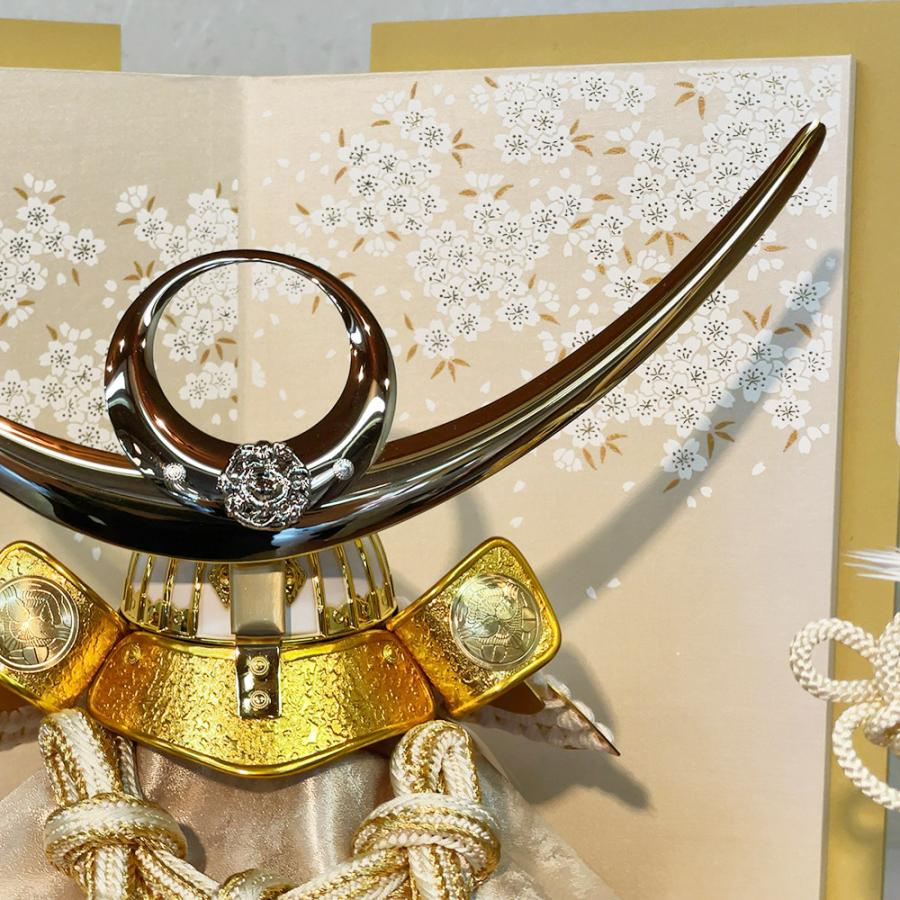 五月人形 上杉 お祝い 初節句 コンパクト 兜飾り 収納飾り 8号 金エンボス 上杉兜 武将 名将 おしゃれ かっこいい モダン かわいい 2026 sn2525-8_12