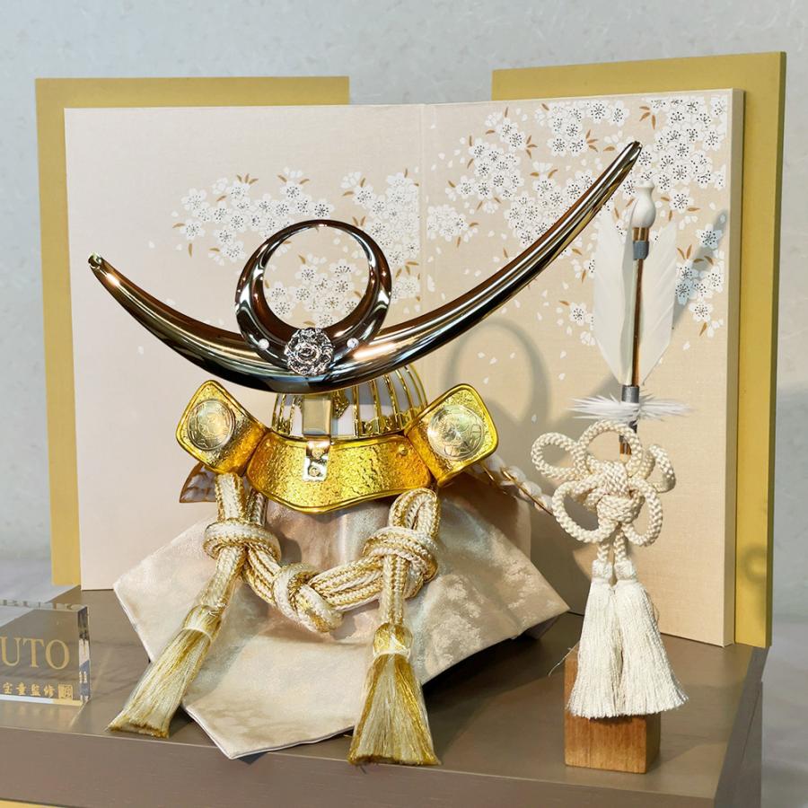 五月人形 上杉 お祝い 初節句 コンパクト 兜飾り 収納飾り 8号 金エンボス 上杉兜 武将 名将 おしゃれ かっこいい モダン かわいい 2026 sn2525-8_13