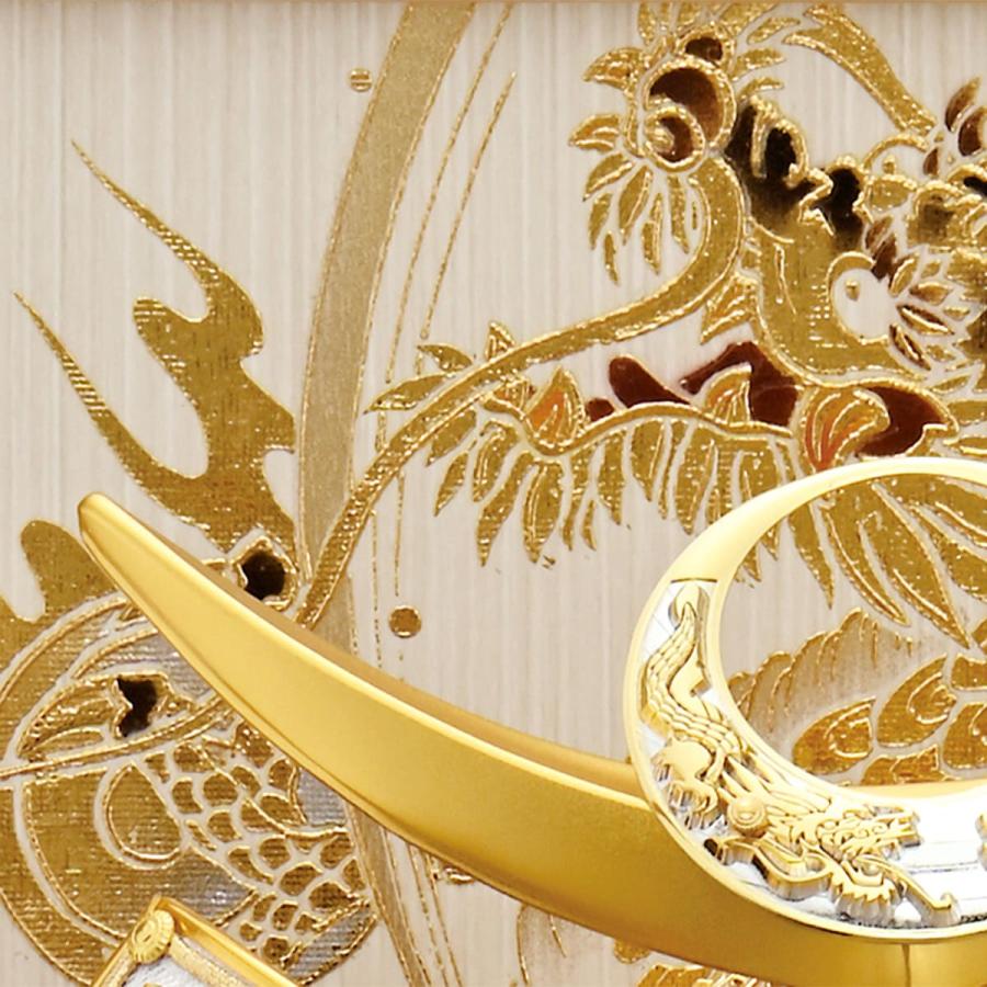 五月人形 ケース飾り 兜 上杉 コンパクト 兜飾り ミニ おしゃれ 横幅