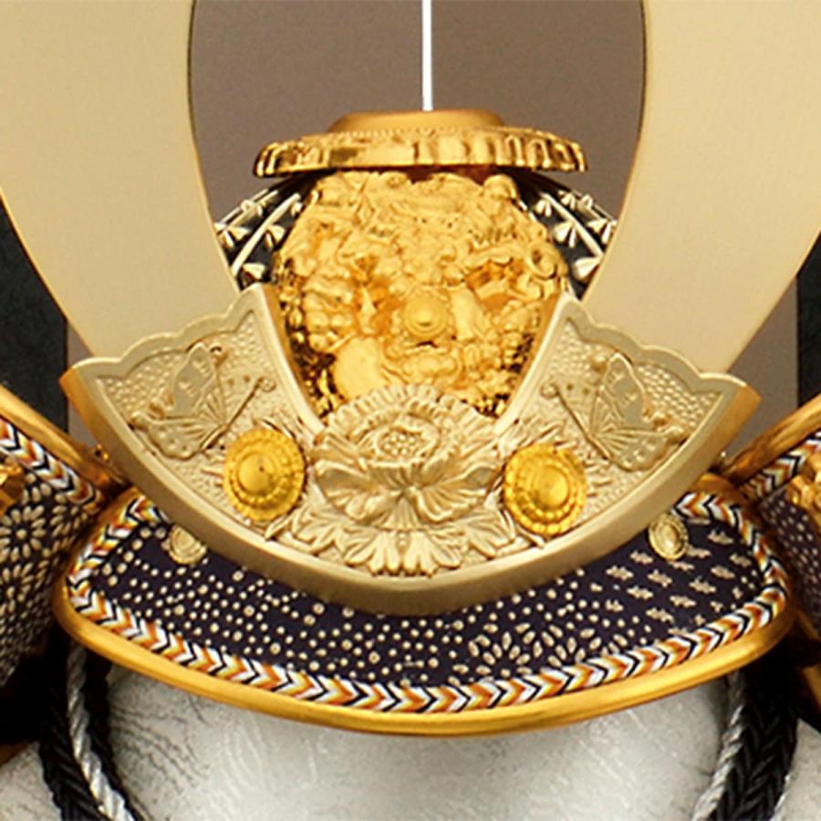 五月人形 収納飾り かぶと コンパクト 兜飾り ミニ おしゃれ 金 モダン 初節句 横幅30cm 端午の節句 子供の日 男の子 紫段 兜 sn2617-6 2026_3