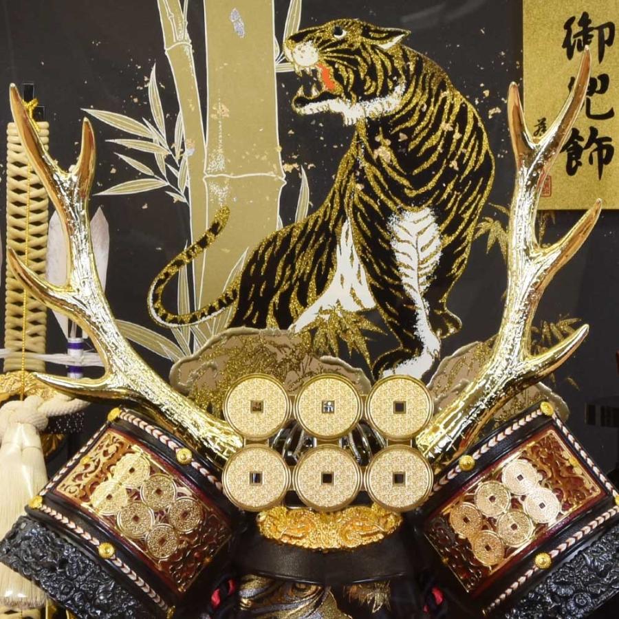 五月人形 コンパクト 兜 おしゃれ 虎 真田 ケース入り 5月人形