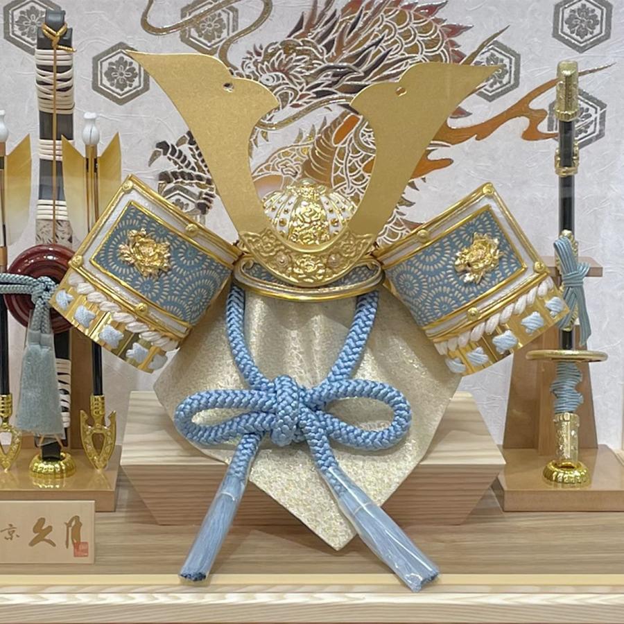五月人形 久月 兜 アクリル ケース飾り コンパクト ケース入り 横幅