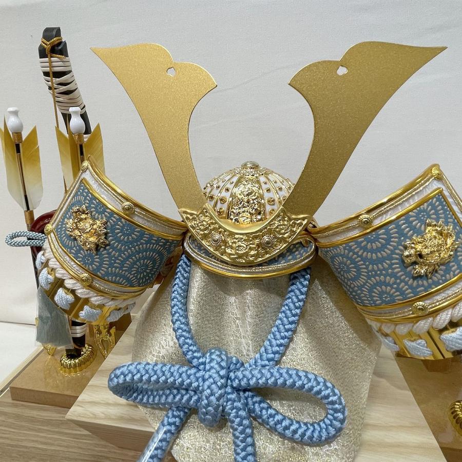五月人形 久月 兜 アクリル ケース飾り コンパクト ケース入り 横幅