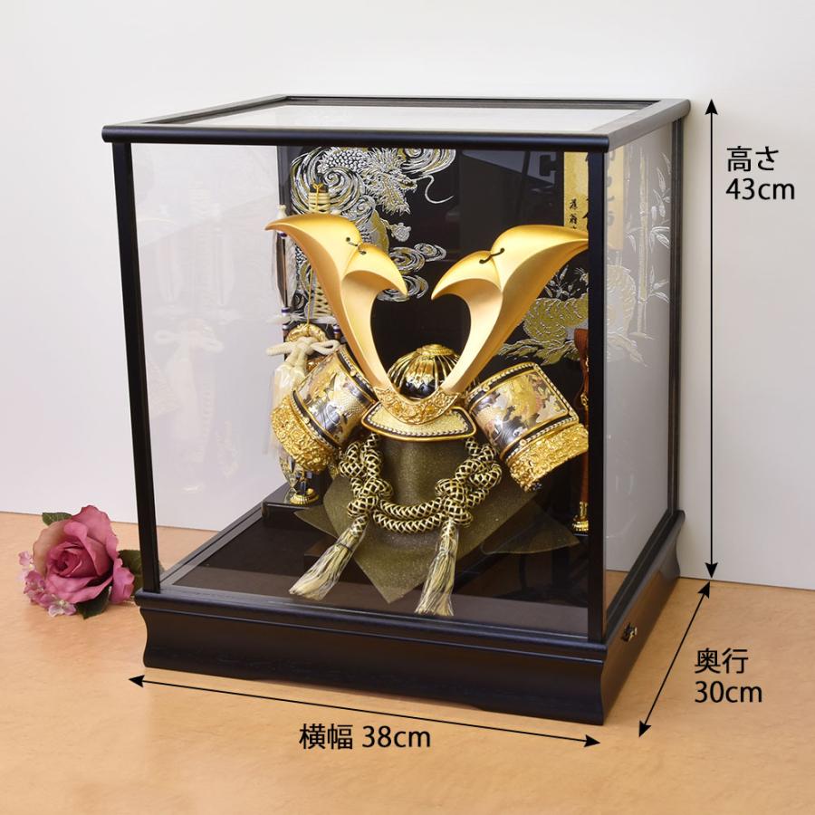 五月人形 コンパクト 兜 虎 ケース入り 5月人形 おしゃれ 兜飾り 金 ケース飾り ガラス 木製 モダン かぶと ミニ 初節句 端午の節句 |  | 01