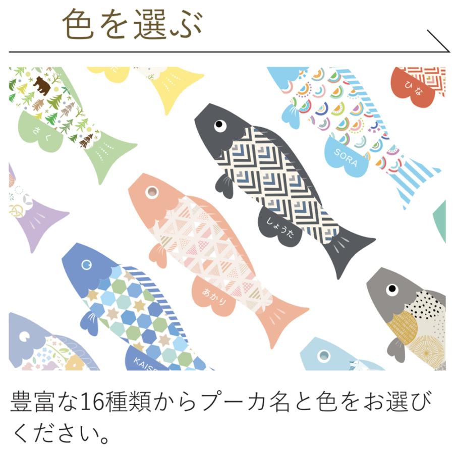 カラフル鯉のぼり飾り　プーカ 鯉のぼり こいのぼり コンパクト Puca -プーカ- えらべる たの