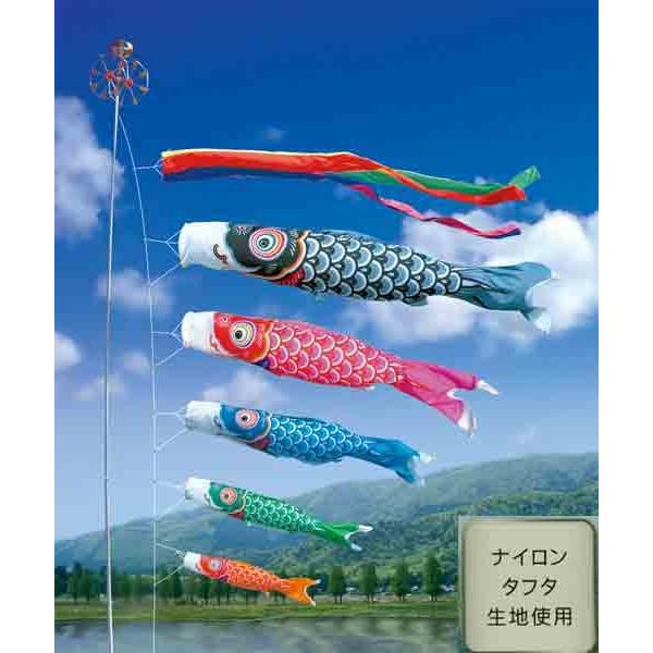鯉のぼり 庭 園用 3m6点セット 友禅鯉 こいのぼり ポール別売り 徳永