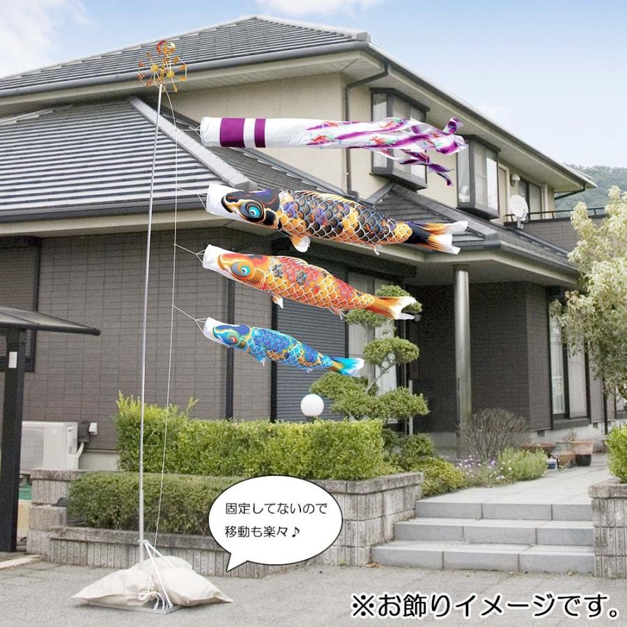 鯉のぼり こいのぼり 庭用 徳永鯉 晴れの国 金太郎 大翔 庭園スタンド