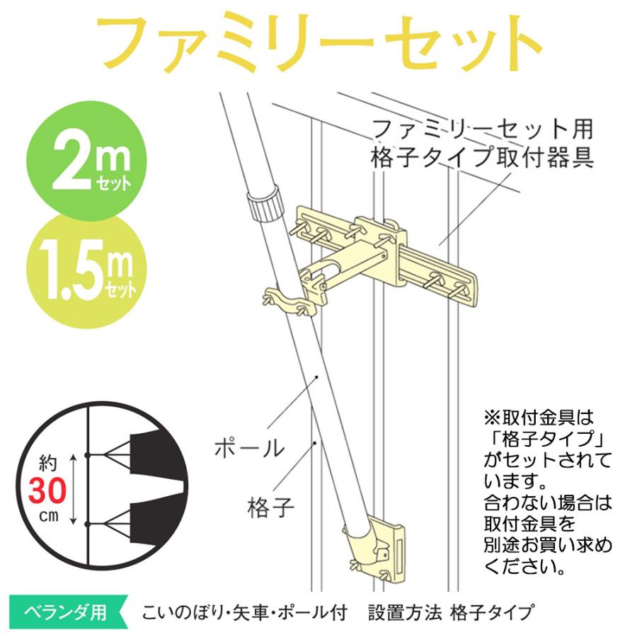 鯉のぼり こいのぼり ベランダ用 徳永鯉 晴れの国 金太郎 大翔