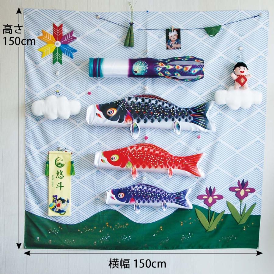 鯉のぼり こいのぼり コンパクト キャンバス鯉のぼり 集（つどい）星歌スパンコール室内用 おしゃれ モダン かわいい インテリア_1