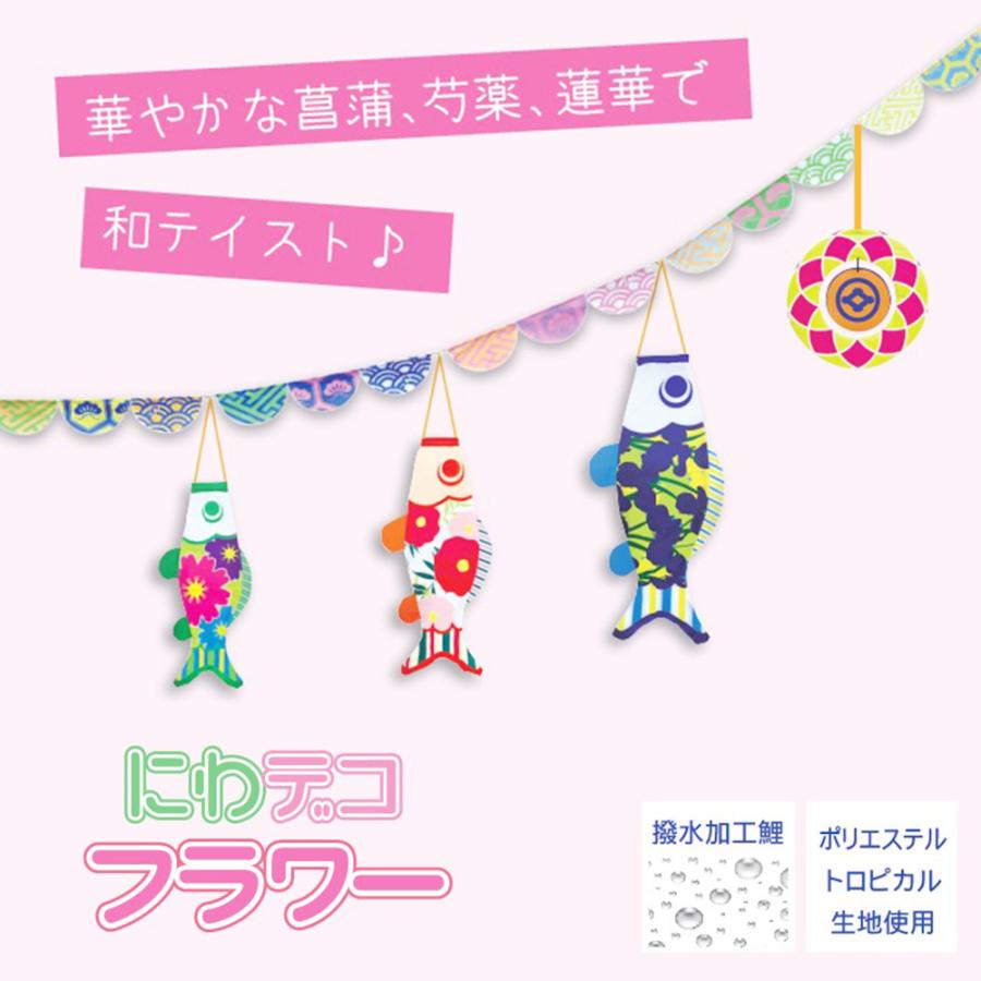 鯉のぼり こいのぼり コンパクト 3タイプから選べる にわデコ アニマル