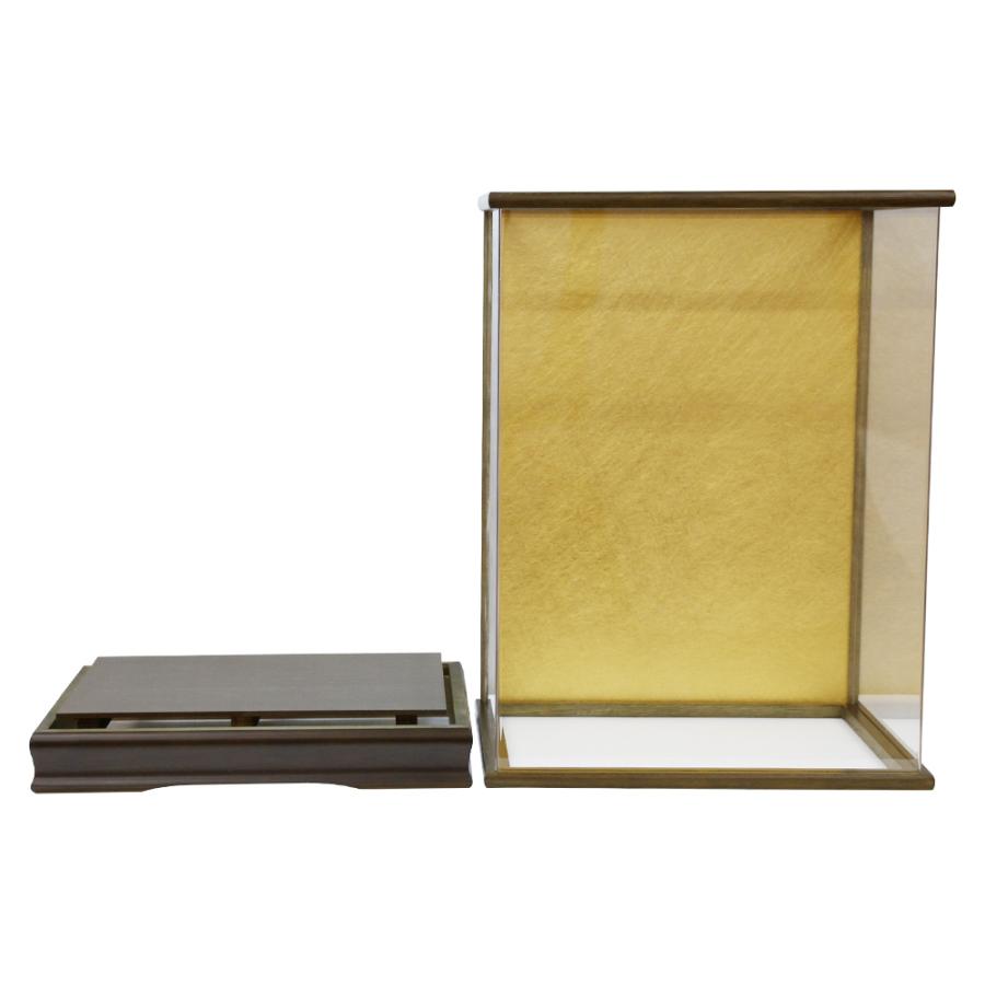 ゆうき☆　新品 人形ケース　金色　木目調　２セット ゆうき様専用☆ 新品 人形ケース 金色 木目調 2セット