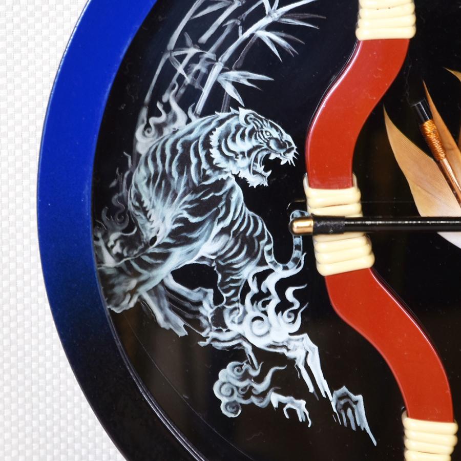 破魔弓 壁掛け コンパクト おしゃれ 丸型 はまゆみ ミニ 龍虎 ブルー アクリル 破魔矢 初正月飾り 5号 1214-05-751 2025 |  | 02