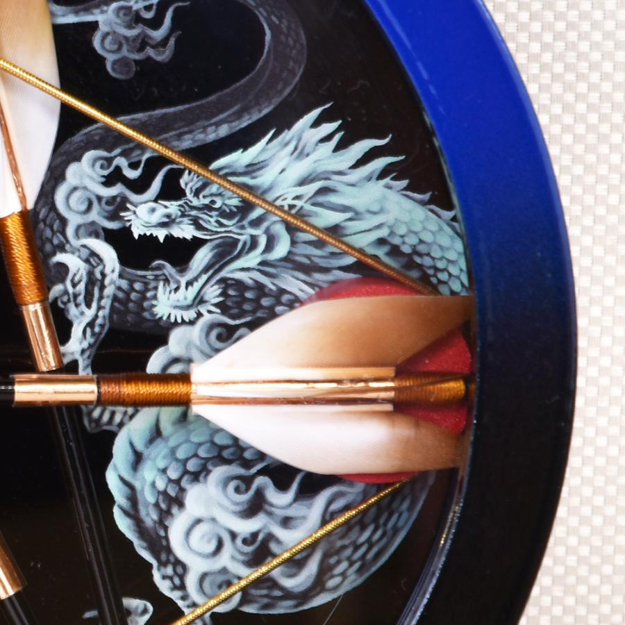 破魔弓 壁掛け コンパクト おしゃれ 丸型 はまゆみ ミニ 龍虎 ブルー アクリル 破魔矢 初正月飾り 5号 1214-05-751 2025 |  | 03