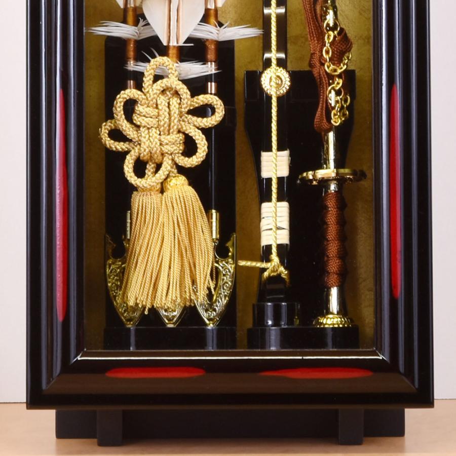 破魔弓 壁掛け 破魔矢飾り ケース飾り 8号 額 天帝 コンパクト ミニ