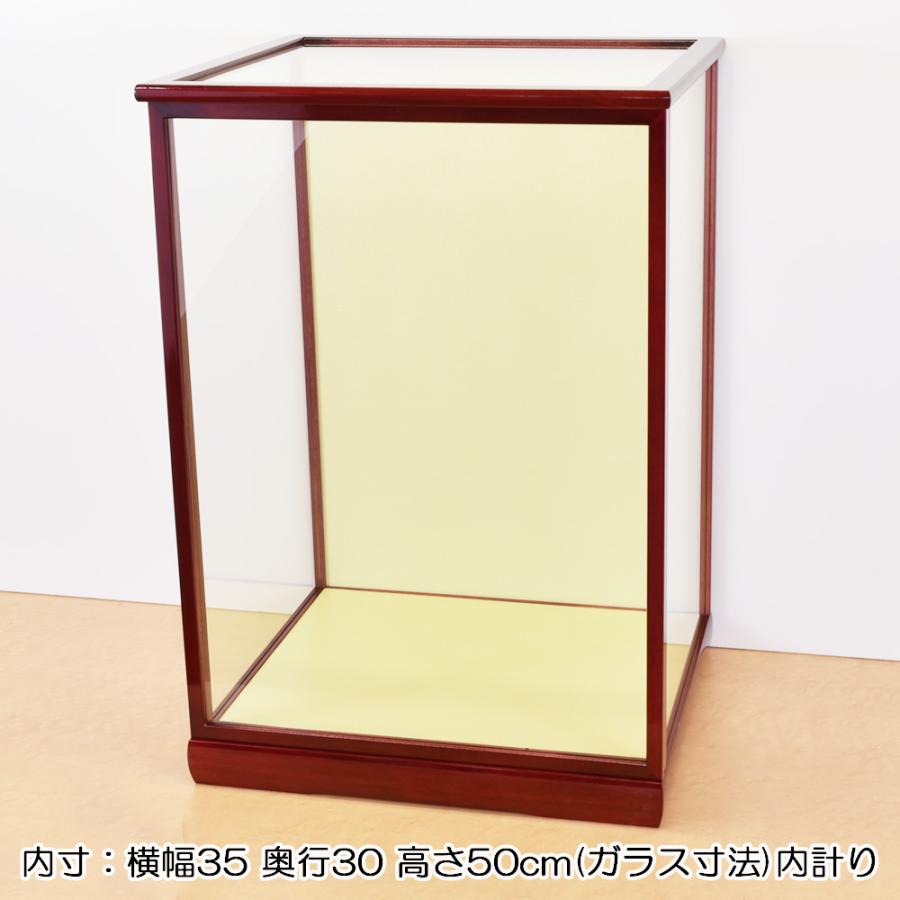 人形ケース ガラス人形ケース 幅 間口35奥行30高50cm(ガラス寸法）内