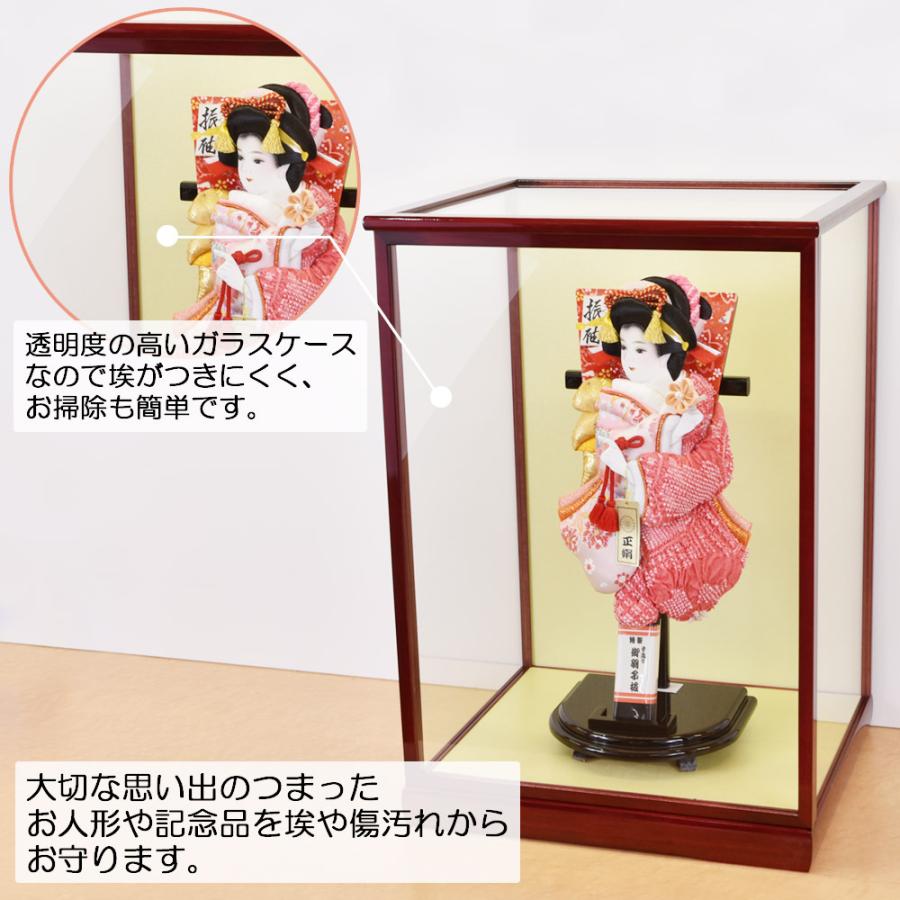 人形ケース ガラス人形ケース 幅 間口35奥行30高50cm(ガラス寸法）内