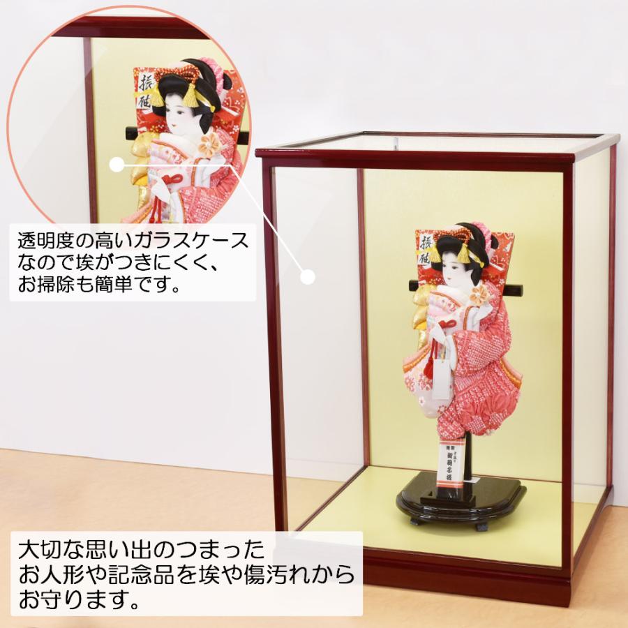 人形ケース ガラス人形ケース 幅 間口40奥行35高55cm(ガラス寸法）内