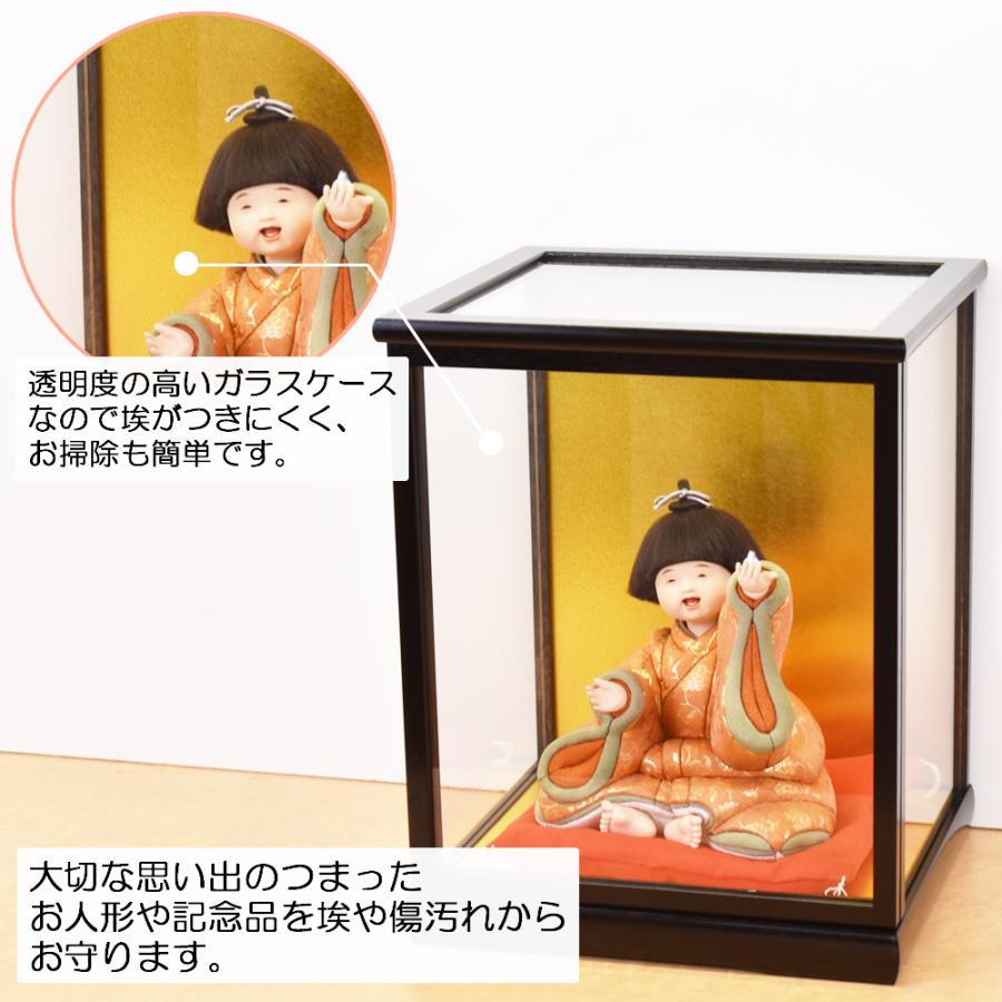 人形ケース ガラス人形ケース 幅 間口24奥行21高30cm(ガラス寸法）内