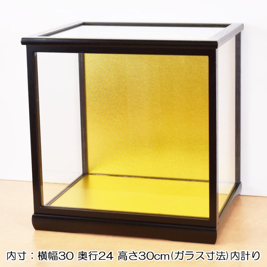 人形ケース ガラス人形ケース 幅 間口30奥行24高30cm(ガラス寸法