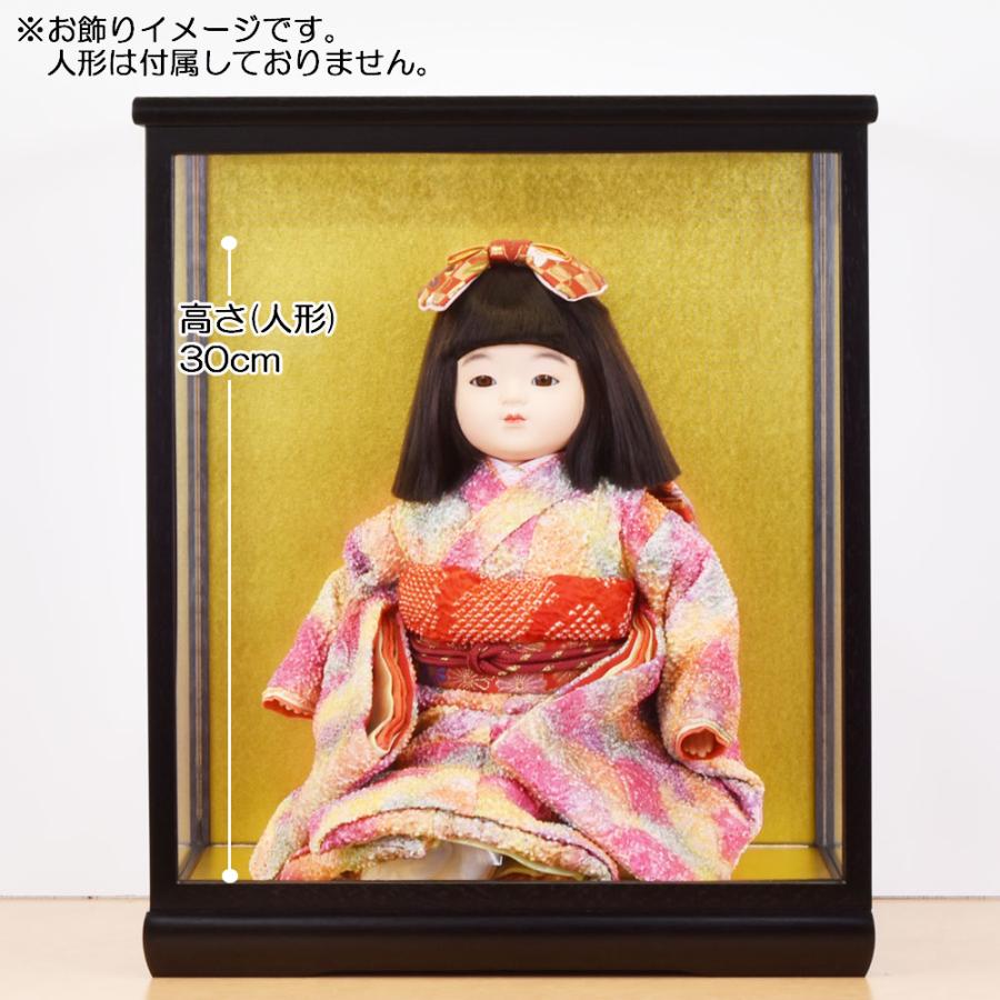 人形ケース ガラス人形ケース 幅 間口30奥行24高35cm(ガラス寸法）内