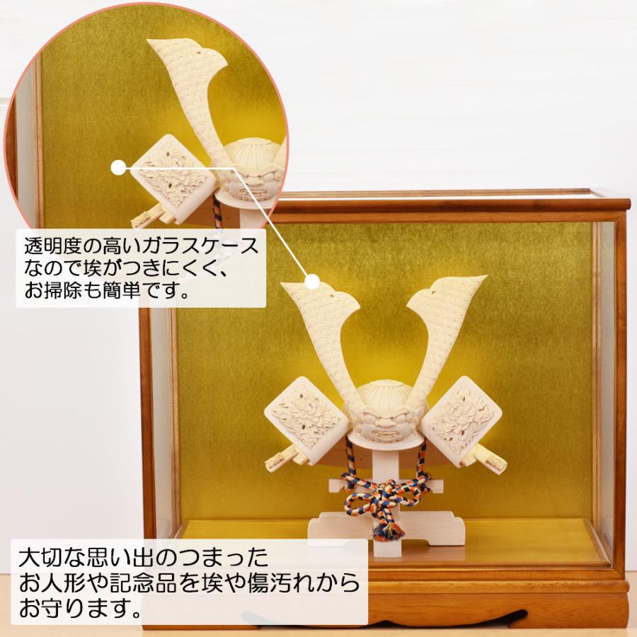 人形ケース ガラス人形ケース 幅 間口50奥行30高40cm(ガラス寸法）内