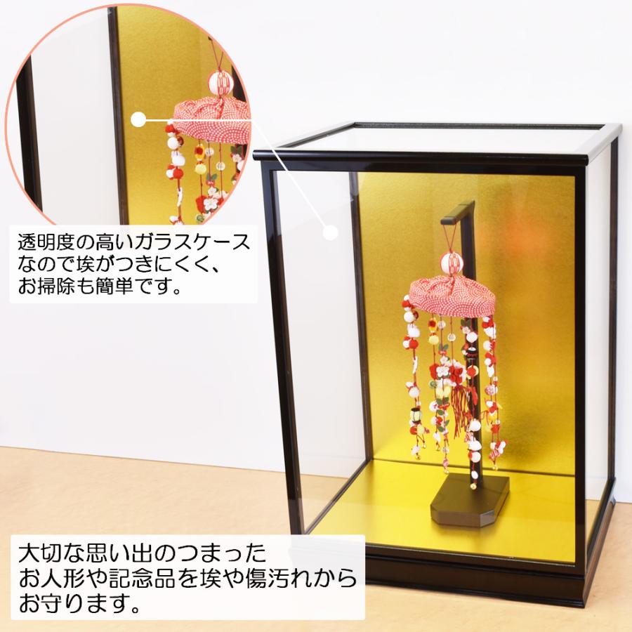 人形ケース ガラス人形ケース 幅 間口36奥行27高50cm(ガラス寸法