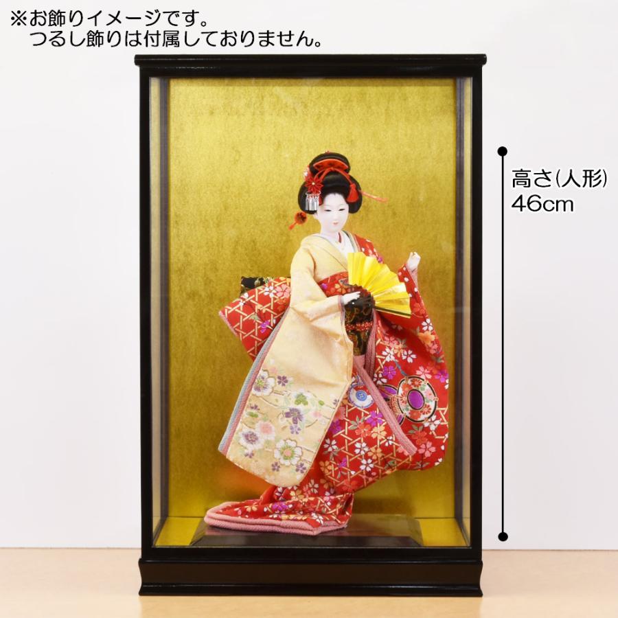 羽子板 六角ガラスケース8号・サイズ間口約30×奥行約21×高さ約