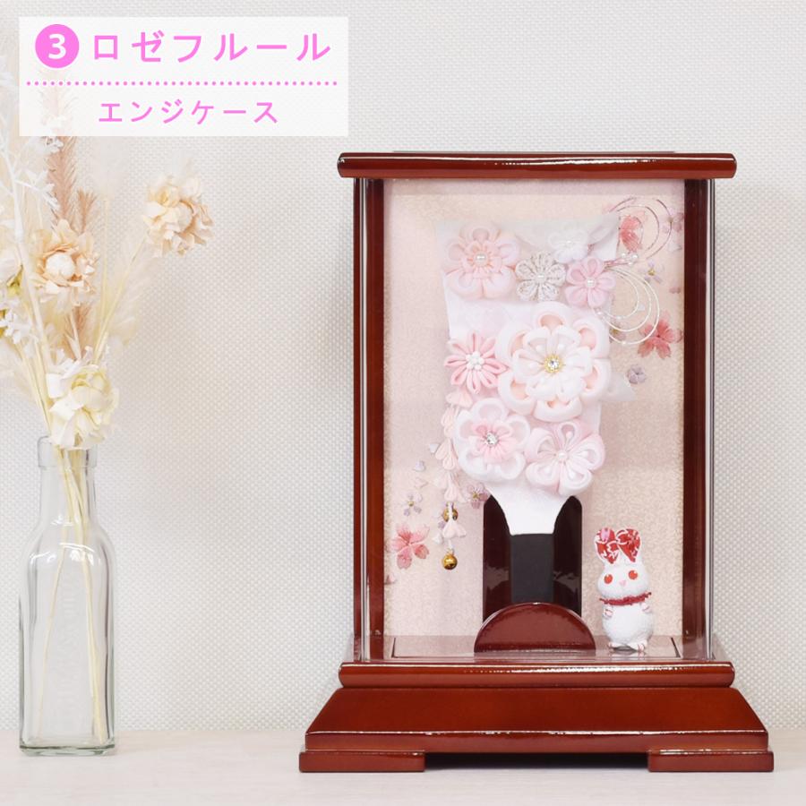 羽子板　コンパクトアクリルケース　極小 羽子板 コンパクト お祝い ミニ つまみ細工 おしゃれ 手作り