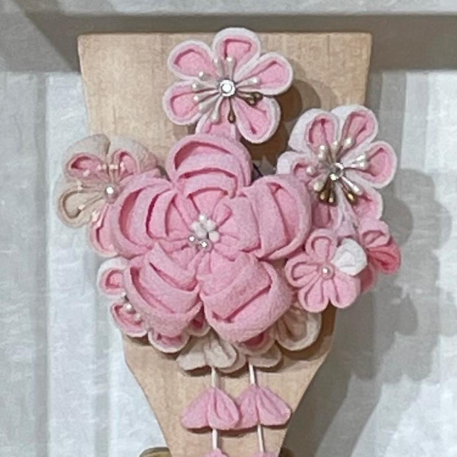 羽子板 お祝い 7号 (高さ約31cm) 赤 ピンク グレージュ ケース飾り