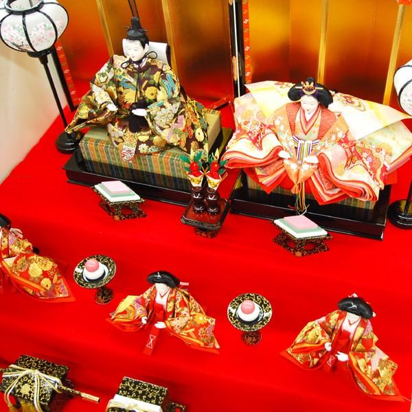 雛人形 三段飾り コンパクト ひな人形 五人飾り 5人飾り 3段 : 雛人形