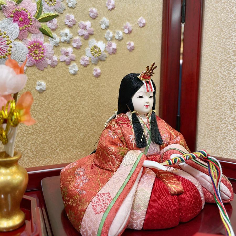 雛人形 久月 木目込み かわいい おしゃれ ひな人形 収納飾り ほのか 10人飾り 3段飾り モダン 可愛い 杉田十志 チNO.31 2025 | 久月 | 10
