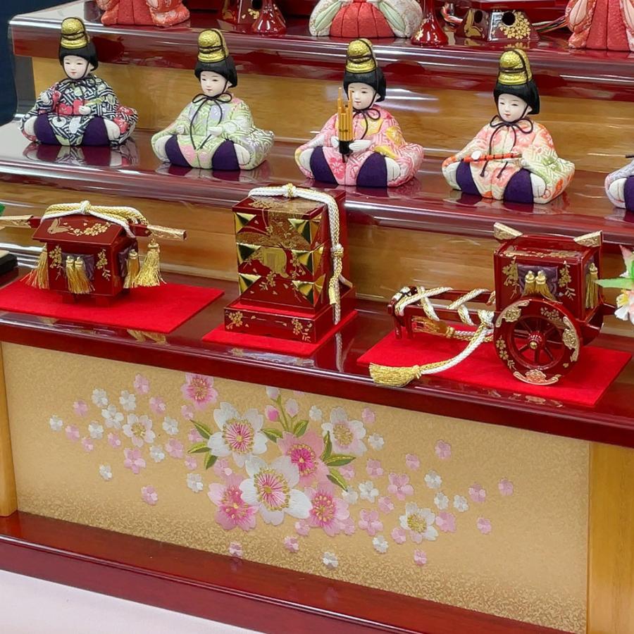雛人形 久月 木目込み かわいい おしゃれ ひな人形 収納飾り ほのか 10人飾り 3段飾り モダン 可愛い 杉田十志 チNO.31 2025 | 久月 | 19