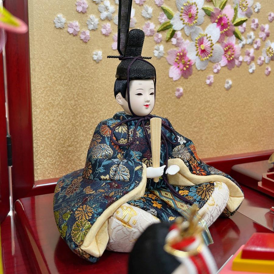 雛人形 久月 木目込み かわいい おしゃれ ひな人形 収納飾り ほのか 10人飾り 3段飾り モダン 可愛い 杉田十志 チNO.31 2025 | 久月 | 05