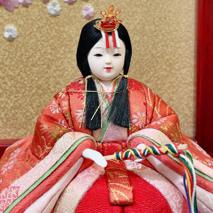 雛人形 久月 木目込み かわいい おしゃれ ひな人形 収納飾り ほのか 10人飾り 3段飾り モダン 可愛い 杉田十志 チNO.31 2025 | 久月 | 09