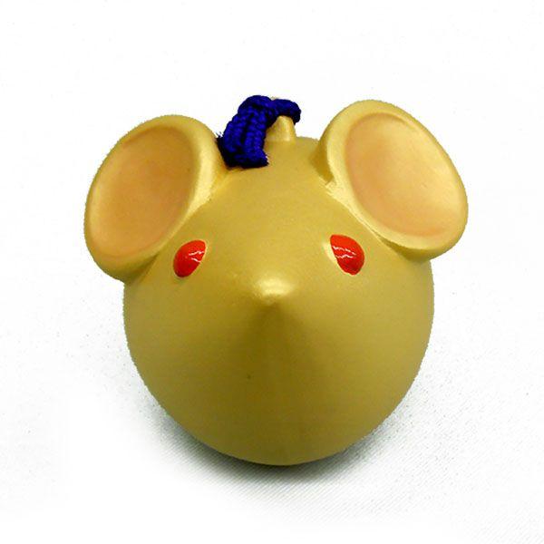 干支　子　土鈴　金色　焼き物 | 