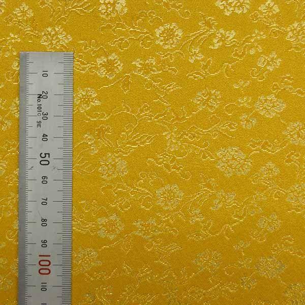 金襴生地 金襴の布 黄色地に唐草 2023 : 雛人形-五月人形-販売-通販の
