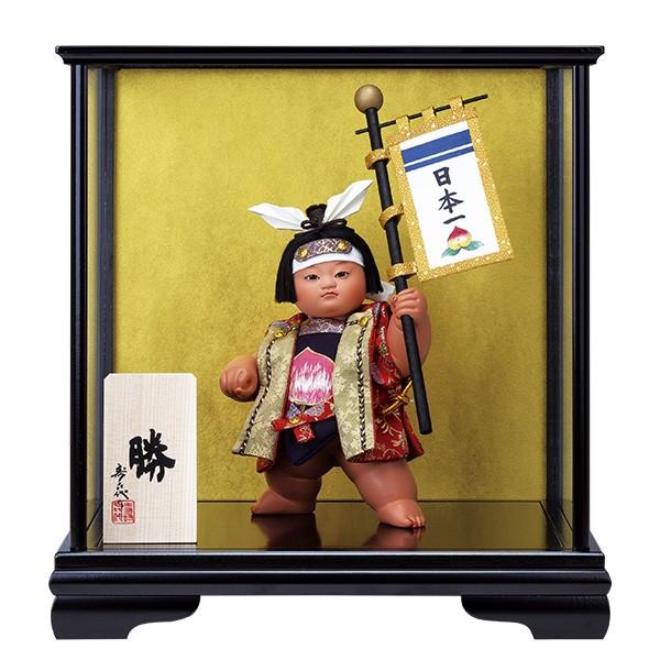 定番スタイル 雛人形-五月人形-販売-通販の陣屋五月節句人形 桃太郎 勝 ケース飾り 刺しゅう 五月人形 久月 ケース飾り 武者人形 兜曳 6号 都63 h035-k-toin63 D-71