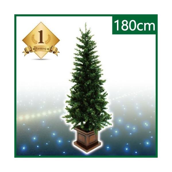 定価18,800円　ウッドポッド　クリスマスツリー 180cm スリムタイプ クリスマスツリー ポット ウッドベーススリムツリー 180cm