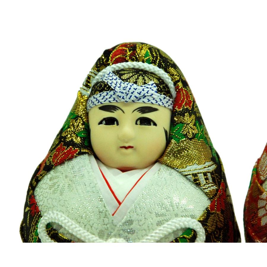 日本人形 3号 姫ダルマ 一対(大) 訳あり品 倉庫管理品 : 雛人形-五月