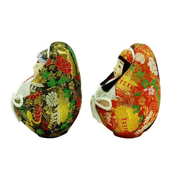 日本人形 3号 姫ダルマ 一対(大) 訳あり品 倉庫管理品 : 雛人形-五月