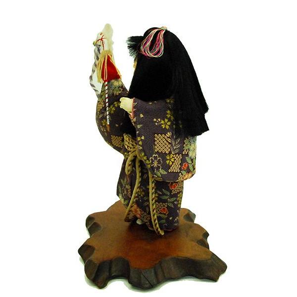 日本人形 楽天市場】久月作 日本人形（尾山人形） 8号 古布調 【花輪