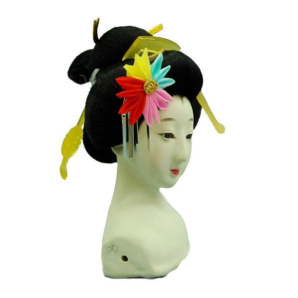 日本人形頭 顔 手芸品 部品 尺 芸者 (上) 結髪(上) : 雛人形-五月人形