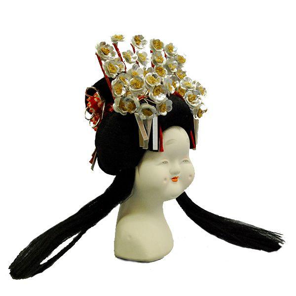 日本人形頭 顔 手芸品 部品 お多福 八重垣 (小) : 雛人形-五月人形