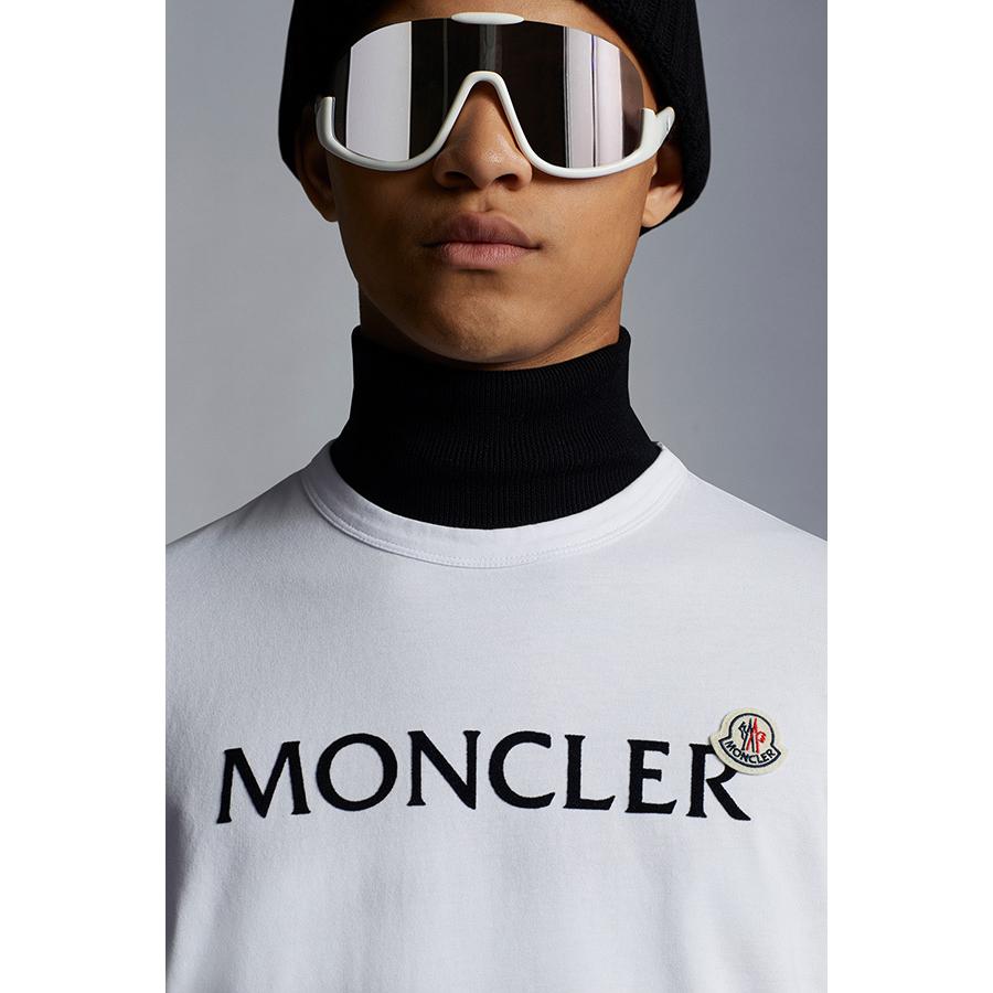 MONCLER モンクレール カットソー メンズ 8C000-25-8390T SS-T-SHIRT Logo T-Shirt 001 Optical White｜jiro-shop｜04