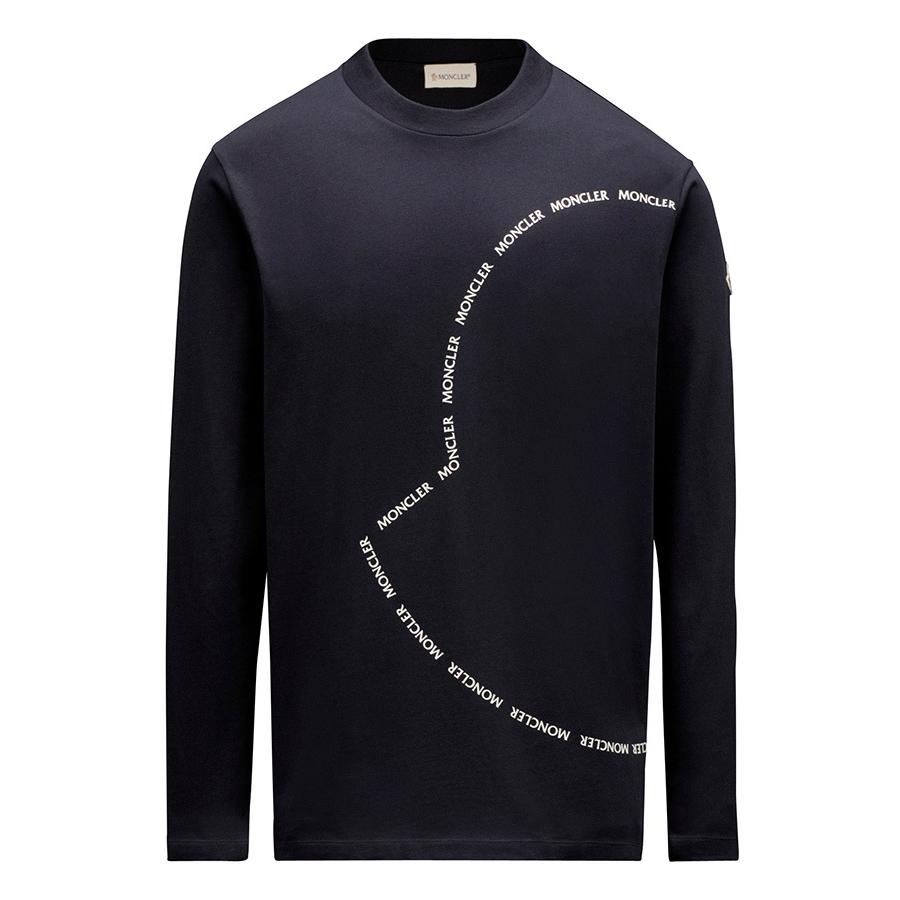 MONCLER モンクレール カットソー メンズ Logo Outline Long Sleeve T 