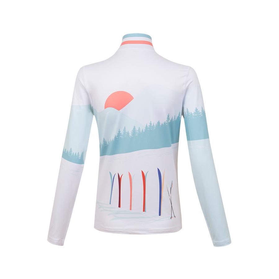 KRIMSON KLOVER レディース スキーインナーシャツ SHIRT 1670 Amiche 1/4Zip 101 snow｜jiro-shop｜02