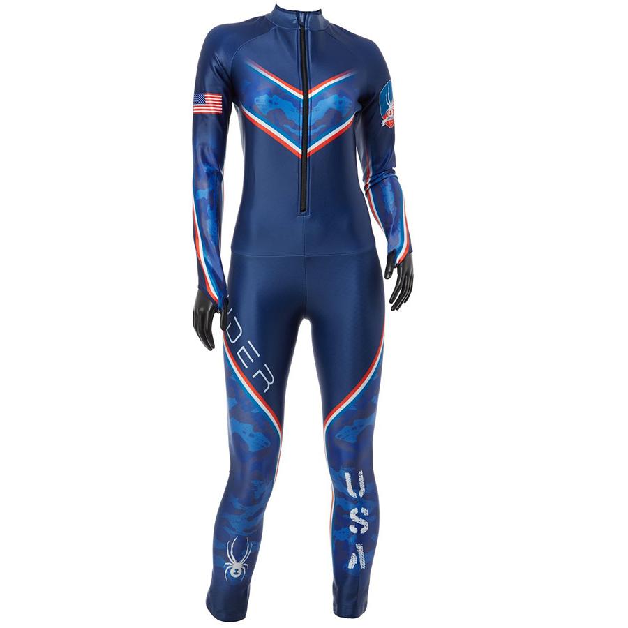 SPYDER スパイダー ボーイズ スキー スーツRACE SUITS 199078 PERFORMANCE GS 412 BLUE CAMO