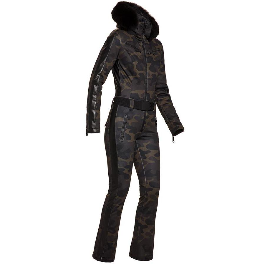 New Goldbergh レディース スキー ワンピース Gb104 Bush Real Fur 655 Camo Gb104 655 Jiro Shop 通販 Yahoo ショッピング