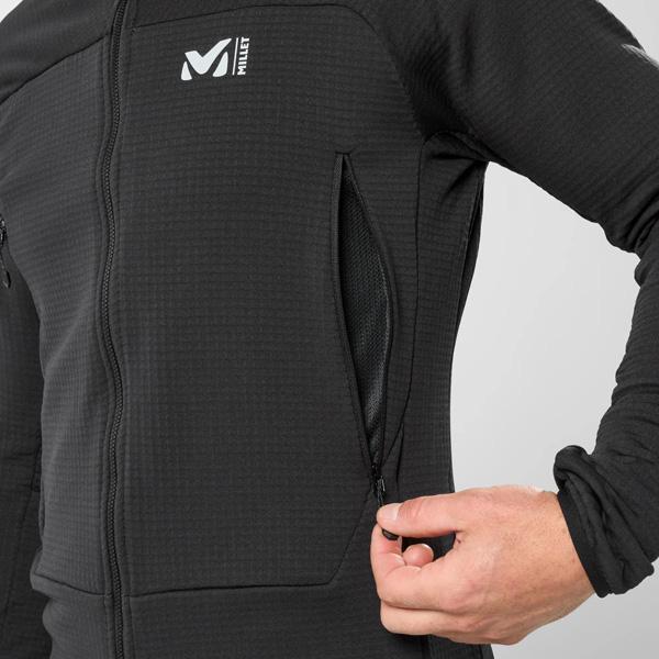 MILLET メンズ スキーインナージャケット MIV9024 FUSION GRID HOODIE M 0247 BLACK-NOIR｜jiro-shop｜05